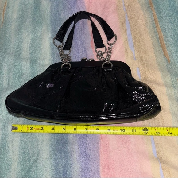 HOBO INTERNATIONAL BLACK GENUINE LEATHER Purse SHOULDER BAG - Picture 4 of 6